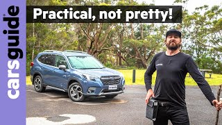 2022 Subaru Forester review Facelifted midsize SUV arrives in Australia up against RAV4 and CX5 [upl. by Jobi]