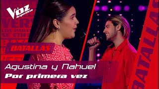 Agustina Abregú vs Nahuel Racca  quotPor primera vezquot – La Voz Argentina 2021 [upl. by Mella]