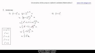 kompleksni brojevi vježbabr2  potpuno riješeni zadaci  Matematika 2  instrukcije [upl. by Geerts378]