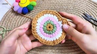 Create Stunning Crochet Coasters – Perfect for Any Table Setting crochet handmade [upl. by Eirised]