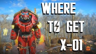 Fallout 4  X01 Power Armor Location Guide [upl. by Airtemak]