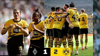 Borussia Monchengladbach vs Borussia Dortmund 12 Bundesliga highlights 2024  Sabitzer Double [upl. by Alyl]