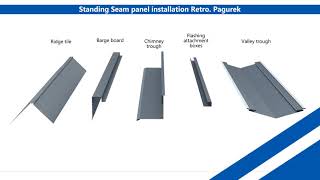 Standing Seam Panel installation [upl. by Anaerb]