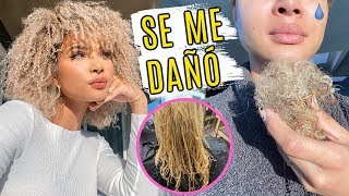 DESTRUÍ MI CABELLO POR COLORARLO PLATINADO 😭 ERRORES Y SOLUCIONES  Doralys Britto [upl. by Ihskaneem]