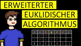 Erweiterter euklidischer Algorithmus mit 2 Beispielen  Mathematik [upl. by Jordans432]