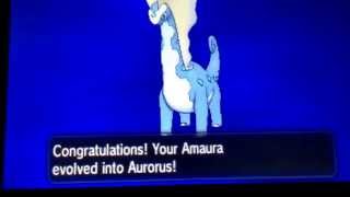 How to evolve amaura on pokemon Y [upl. by Amii175]