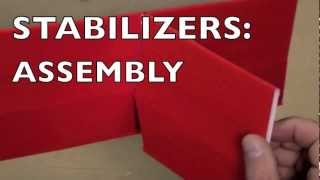 Foamboard Building Techniques Stabilizers 3  Assembly [upl. by Nylaf286]