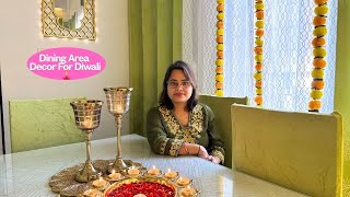 Dining Area Organisation Ideas For Diwali  Wall Paint Decoration Cleaning [upl. by Poirer527]