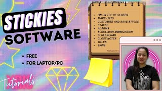 STICKY NOTES ALTERNATIVE FOR WINDOWSTAGALOG TUTORIAL [upl. by Odnomra]