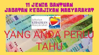 11 Jenis Bantuan JKM Yang Anda Perlu Tahu [upl. by Nylednarb570]