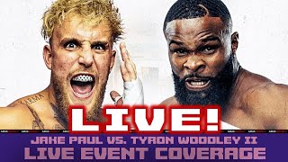 Jake Paul vs Tyron Woodley 2  LIVE COVERAGE [upl. by Som]