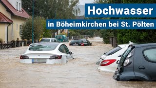 Extreme Überflutungen in Böheimkirchen bei Sankt Pölten [upl. by Anatlus]