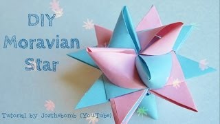 Christmas Crafts  Moravian Star Tutorial  Paper Weaving  Origami Star  Paper Crafts Ornament [upl. by Lombardi735]