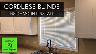 Diy install cordless faux blinds by Better Homes and Garden with Shan Pt 2 [upl. by Hadley]