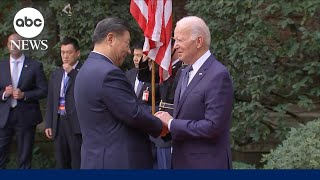 Biden Xi meet at high stakes summit [upl. by Rosalinde]