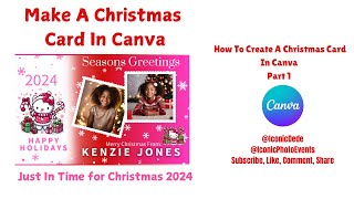 How to create a Christmas Card In Canva [upl. by Prowel]