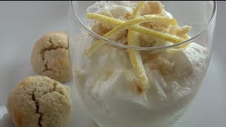 LEMON SYLLABUB with AMARETTI MACAROONS  Nickos Kitchen [upl. by Yhtak297]