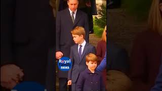 Prince George Princess Charlotte Prince Louis Christmas Sandringham [upl. by Kcaj38]