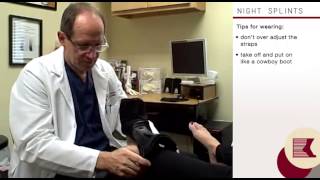 Using a Night Splint for Heel Pain [upl. by Savory]