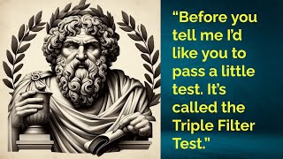 Socrates on Gossip and Fake News Fact check socrates storytime [upl. by Ketchum]