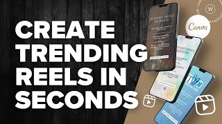 Create Trending Instagram Reels using Canva A Simple Guide [upl. by Einiar]