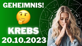 KREBS ♋️🤫 ERZÄHLE KEINEM DAVON 😳 Horoskop  20Oktober 2023 krebs tarot [upl. by Giliane]