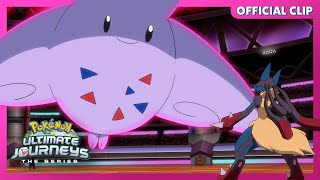 Mega Lucario vs Dynamax Togekiss  Pokémon Ultimate Journeys The Series  Official Clip [upl. by Alleahcim]