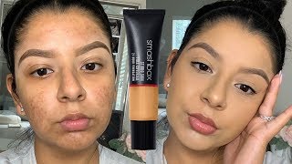 FULL COVERAGE FRIDAY NEW SMASHBOX STUDIO SKIN FULL COVERAGE 24 HOUR FOUNDATION  ZOEY [upl. by Corey]