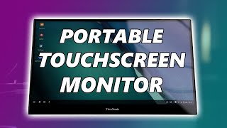 An external touchscreen quotportablequot monitor ViewSonic TD1655 review [upl. by Yllrebmik]