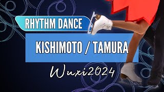 Sara KISHIMOTO 岸本 彩良  Atsuhiko TAMURA 田村 篤彦 JPN  Junior Ice Dance Rhythm Dance  Wuxi 2024 [upl. by Aztiray]