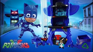 PJ Masks Deluxe Battle HQ Preschool Toy [upl. by Ursuline]