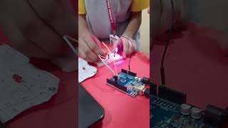 Arduino projects made by school studentsarduinoprojectroboticsyoutubeshorts [upl. by Stokes824]