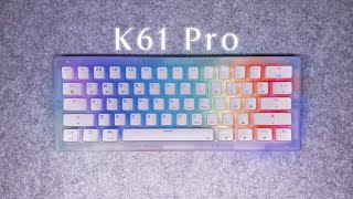 Cheap Keyboard  Crazy RGB GamaKay K61 Pro Sound Test Gasket Mount 24G Bluetooth [upl. by Janella608]