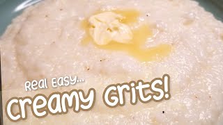 DO THIS ONE STEP How to make Creamy Grits Doing this will change the game Creamy Breakfast Grits [upl. by Andel74]