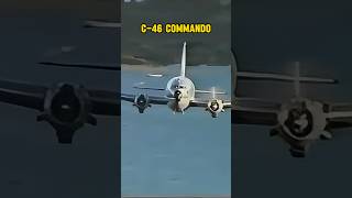 A C46 Commando performs low flybys for the cameras aviation pilot generalaviation [upl. by Eddi]