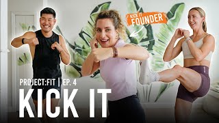 We Tried This VIRAL PopSugar Cardio Kickboxing Class  ProjectFit Ep4 [upl. by Markos]