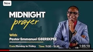 THE MIDNIGHT PRAYER WITH PASTOR EMMANUEL GBEREKPEE ON 09102024 [upl. by Eddra]