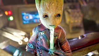 Groot Funny amp Sad Death Scenes  Avengers Infinity War 2018 HD Bluray [upl. by Annaoj]