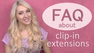 Clip in hair extensions tutorial how to attach blend curl and take care of Glam Time extensions [upl. by Ymiaj73]