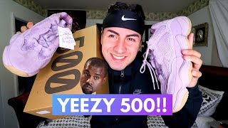 YEEZY 500 SOFT VISION On Feet Review amp Unboxing 🔥 [upl. by Santa]