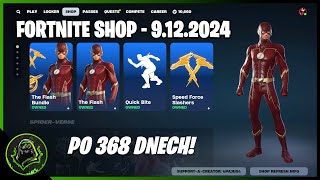 NOVÝ FORTNITE SHOP I 9122024 I DC FLASH SKIN PICKAXE A EMOTE [upl. by Ellett]