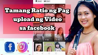 Aspect Ratio ng Pag upload ng video sa Facebook [upl. by Sherer]