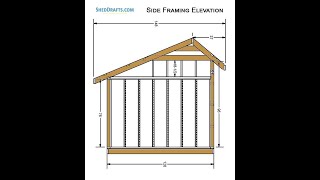 10x12 Saltbox Storage Shed Plans Blueprints [upl. by Noevart]