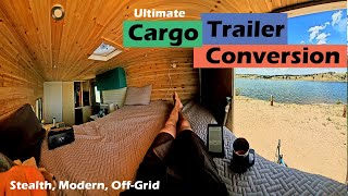 The Ultimate Cargo Trailer Conversion  Sleek Modern and Functional 7x12 [upl. by Ruosnam794]