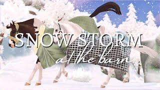 Caught in a Snowstorm with the Horses II Star Stable Realistic Roleplay [upl. by Nagy]