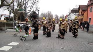 Guggemusik Wogaislä Fudiggl beim FastnachtsUmzug 2013 in Wiesental [upl. by Ymmas]