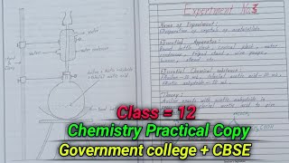 Chemistry class 12 practical copy [upl. by Nrol]