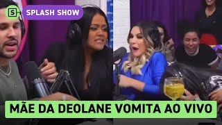 Mãe de Deolane Solange Bezerra vomita ao vivo em podcast Veja o momento e entenda o que aconteceu [upl. by Harbour788]