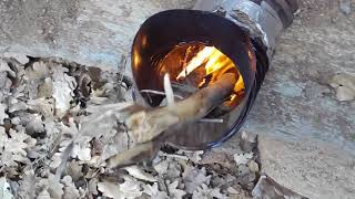 Rocket stove water heater πυραυλοσομπα θερμοσιφωνας part 1 [upl. by Nowell705]