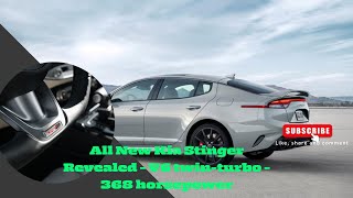 2024 New Kia Stinger Revealed  V6 twinturbo  368 horsepower [upl. by Assille]